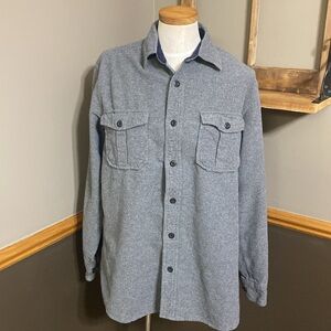 Dakota grizzly gray long sleeve button down shirt size large